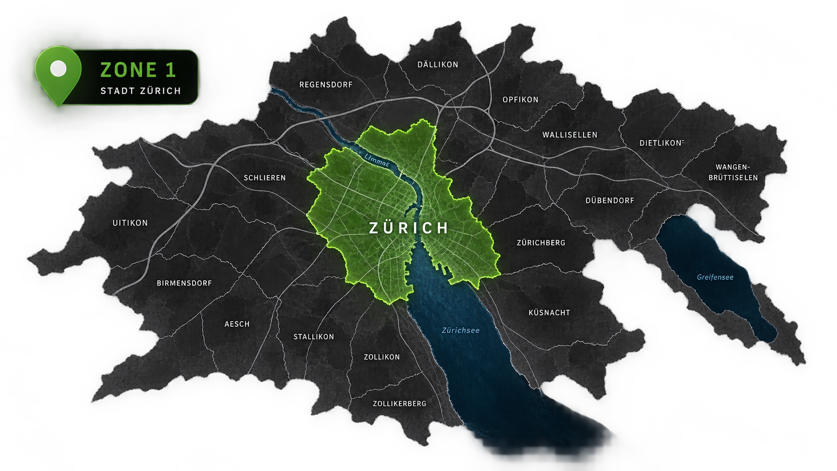 Zone 1 Karte