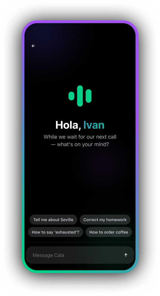 Cala asks what's on your mind between calls