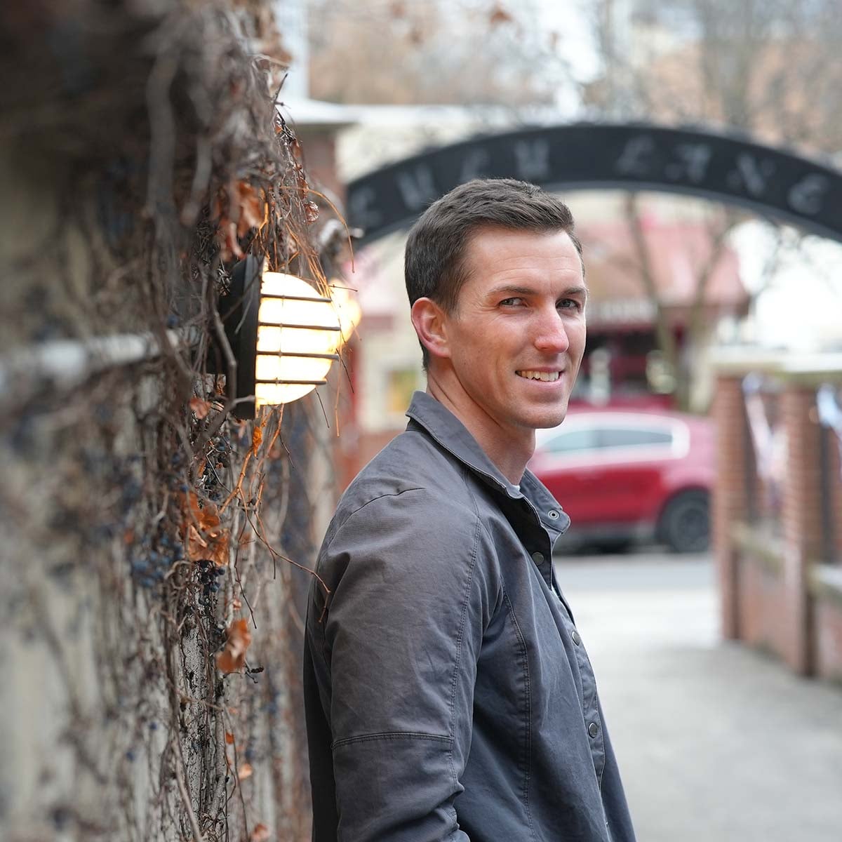 Caleb Nelson smiling outdoors