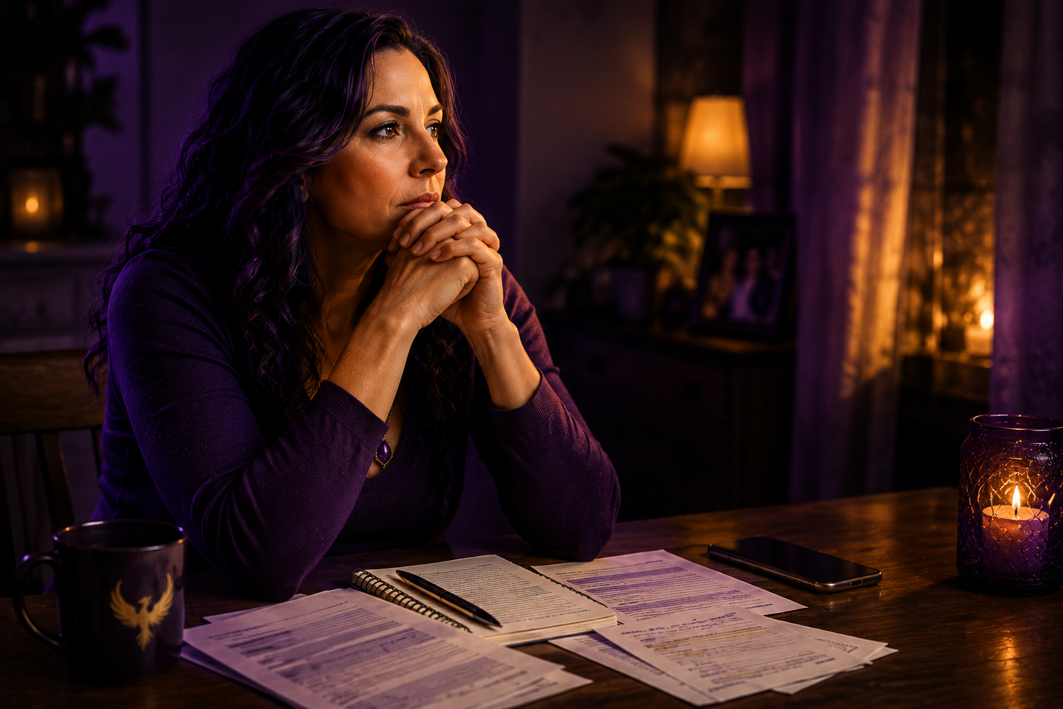 Woman taking time to think through an important decision