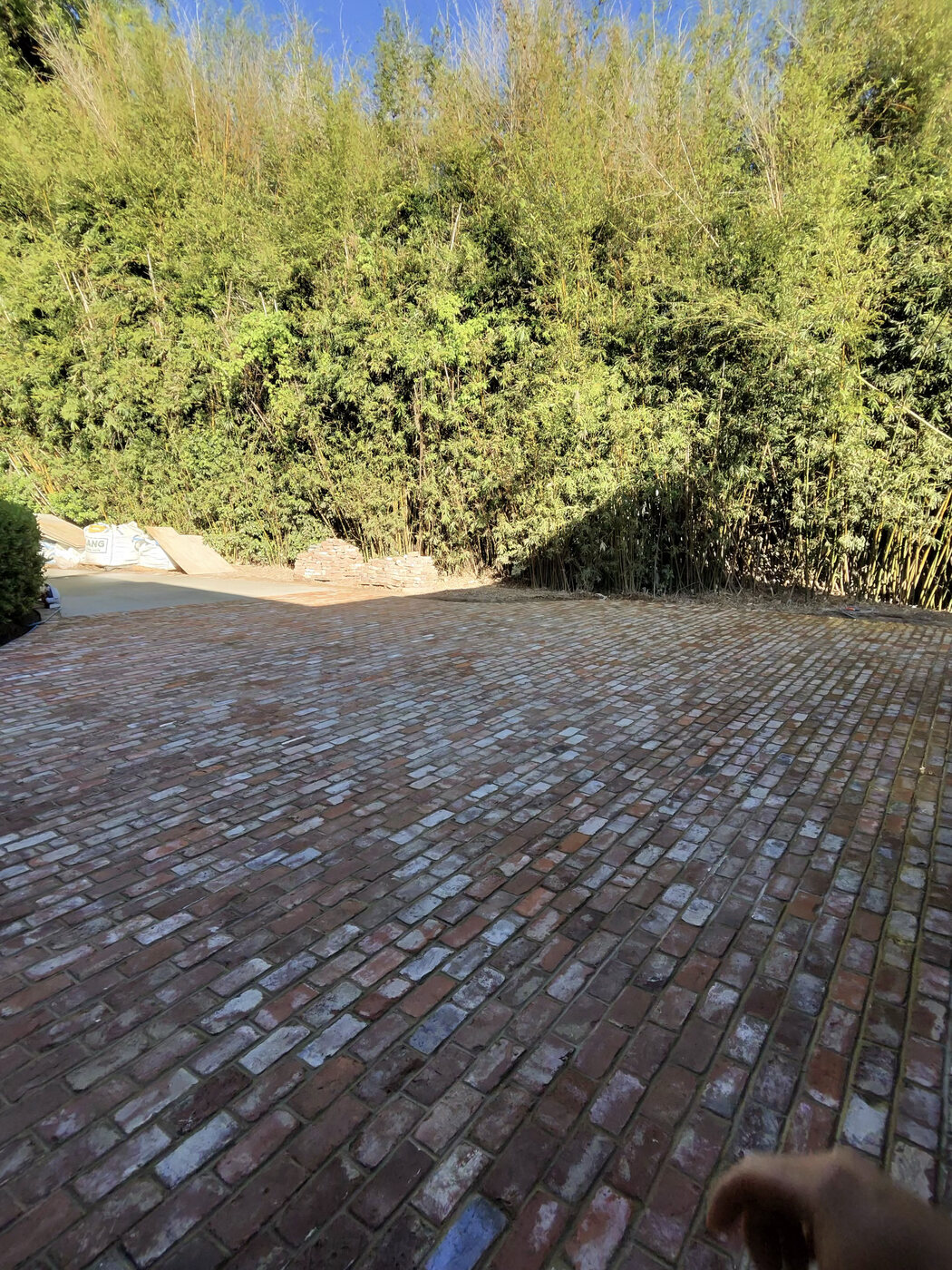 Brick paver installation