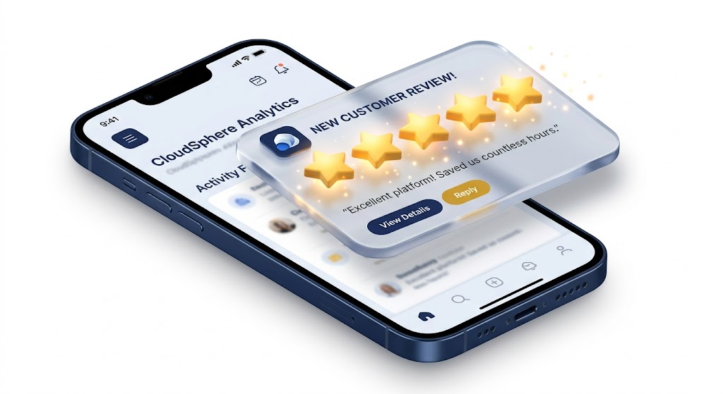 Online Reviews UI Mockup