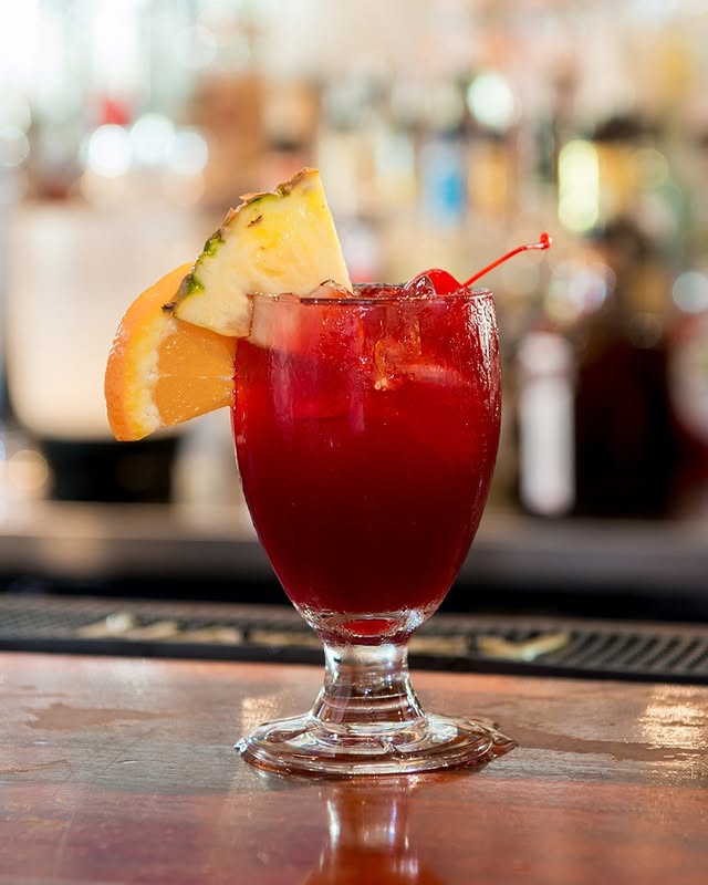 Cocktails at the bar