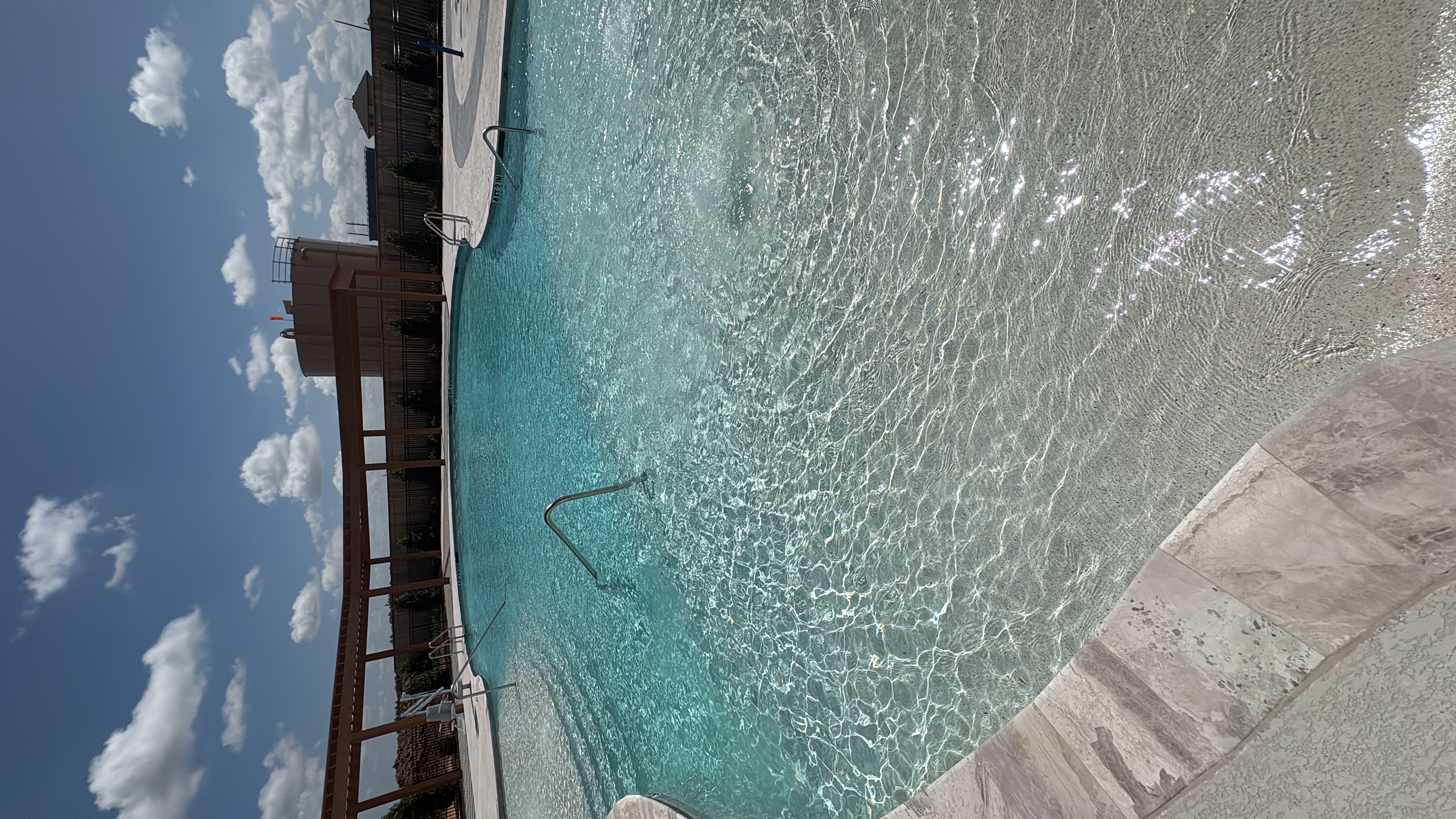 Professional pool cleaning service in Montgomery backyard