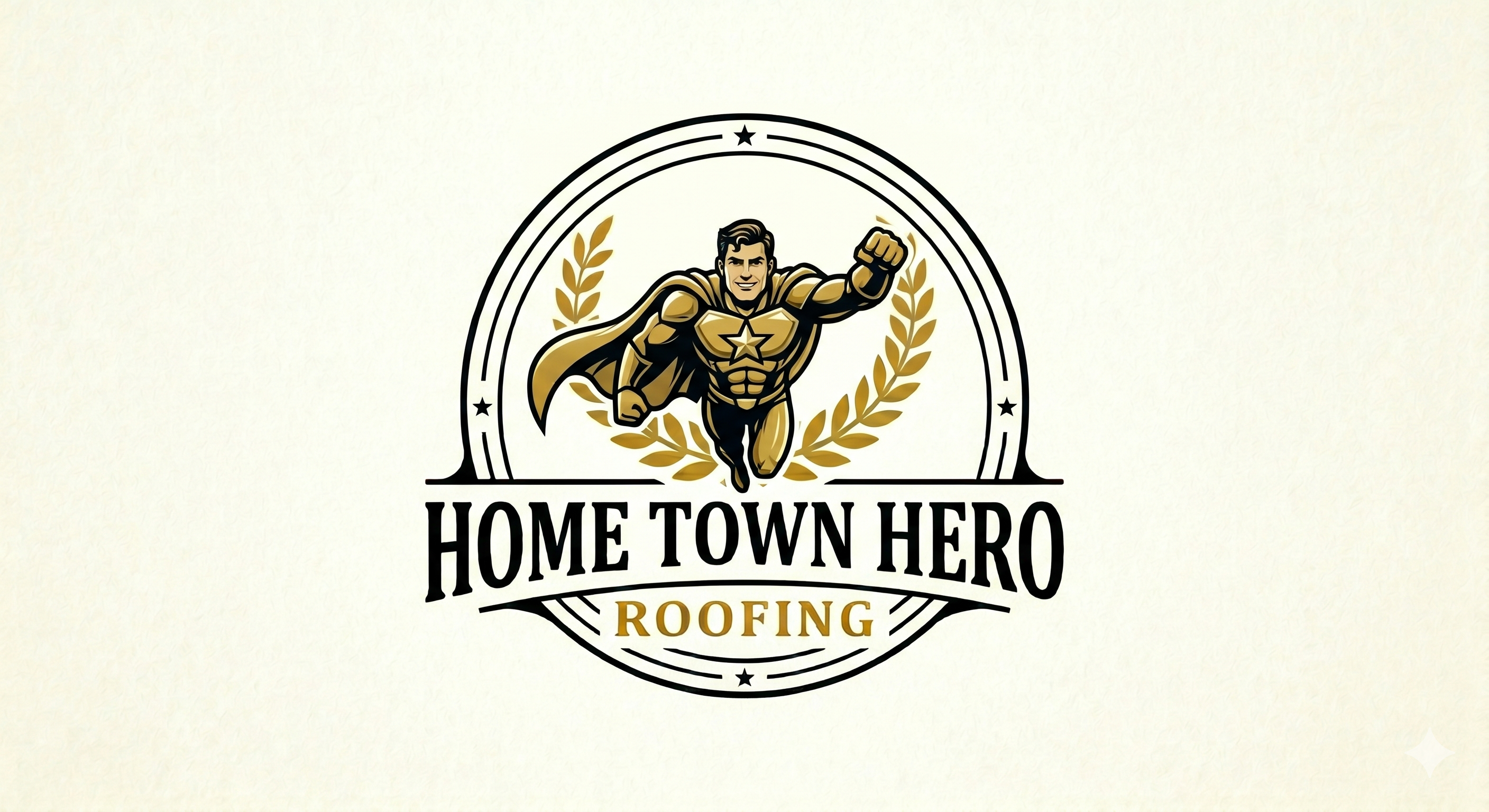 Home Town Hero Roofing Logo
