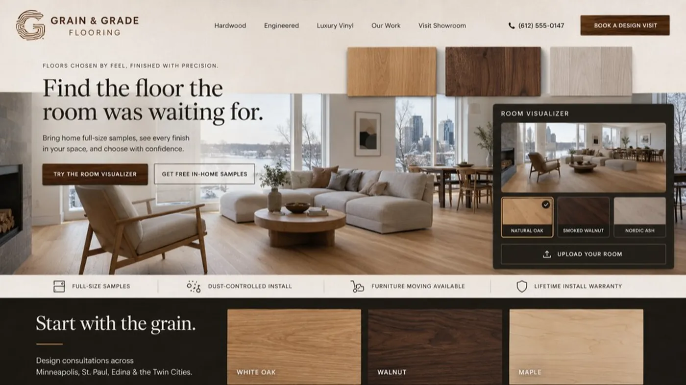 Grain & Grade, a complete flooring build by DigeWorks