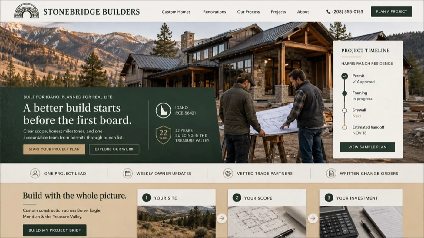Stonebridge Builders, a complete general contracting build by DigeWorks