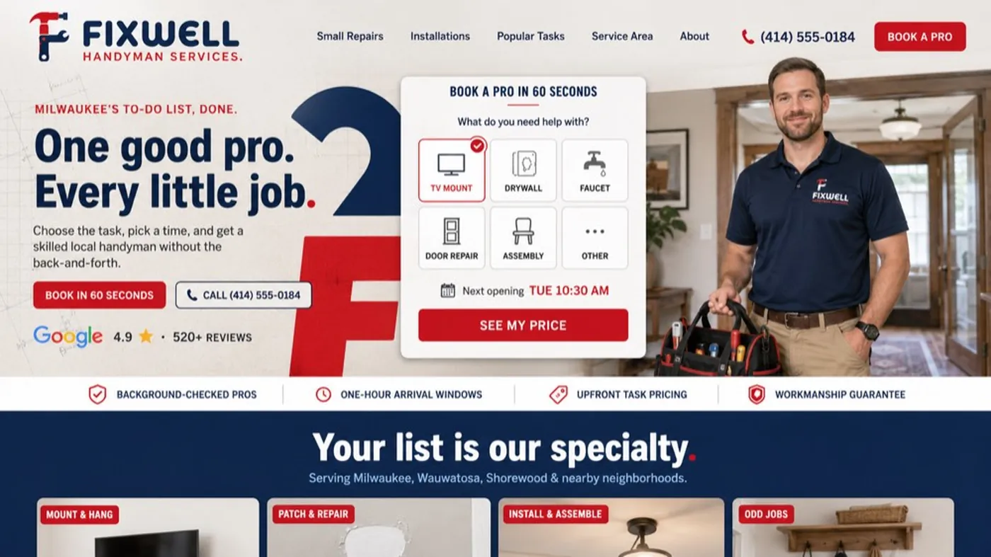 Fixwell Handyman, a complete handyman build by DigeWorks