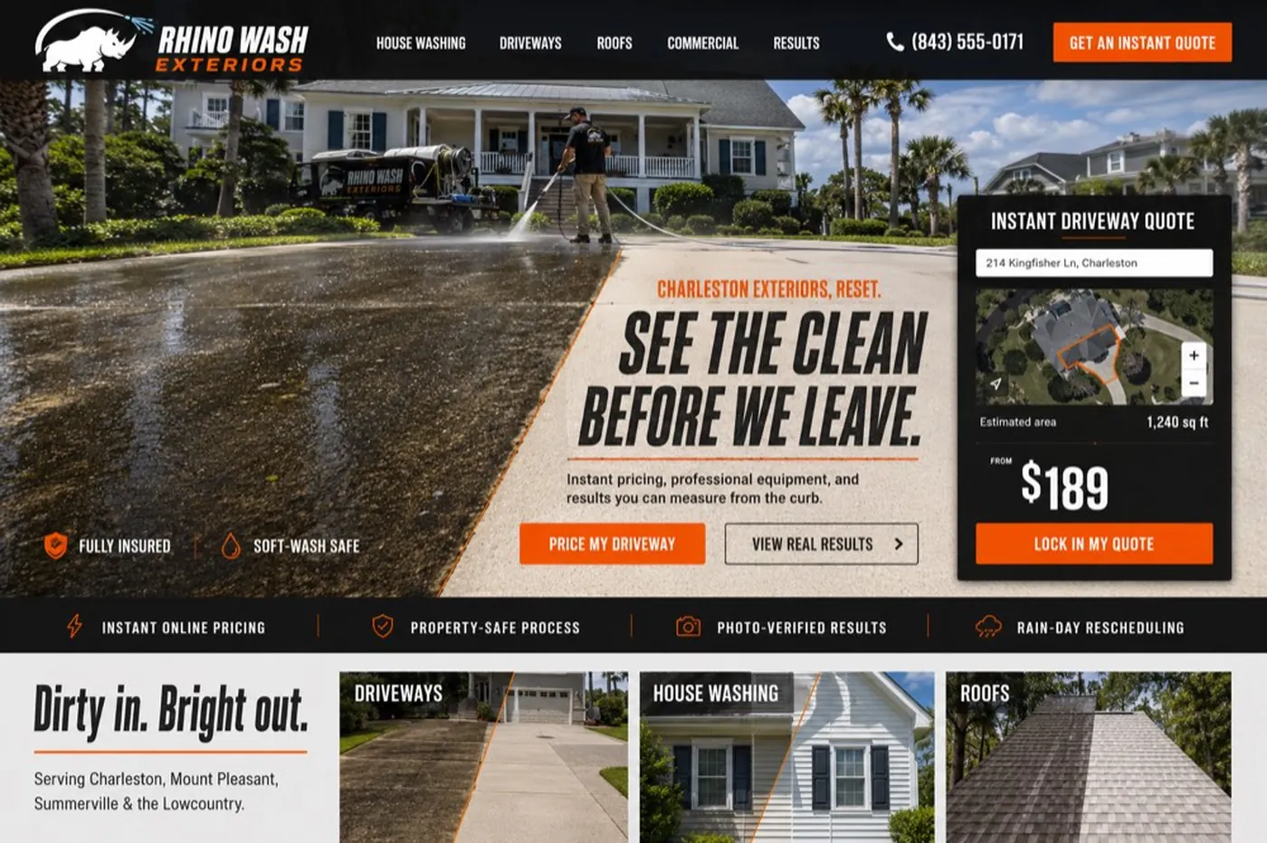Rhino Wash, a complete pressure washing build by DigeWorks