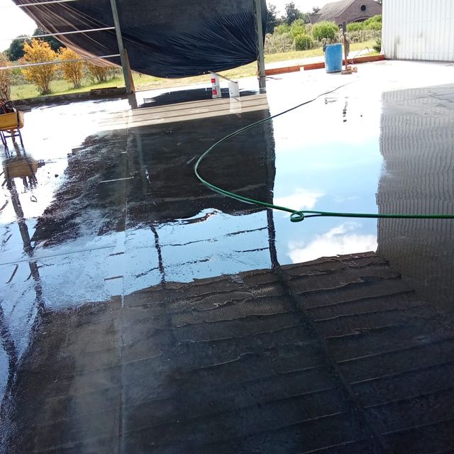 Piso de hormigón alisado terminado