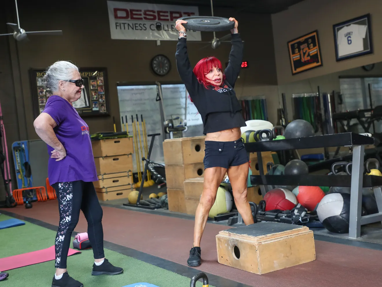 coach demonstrating an exercise