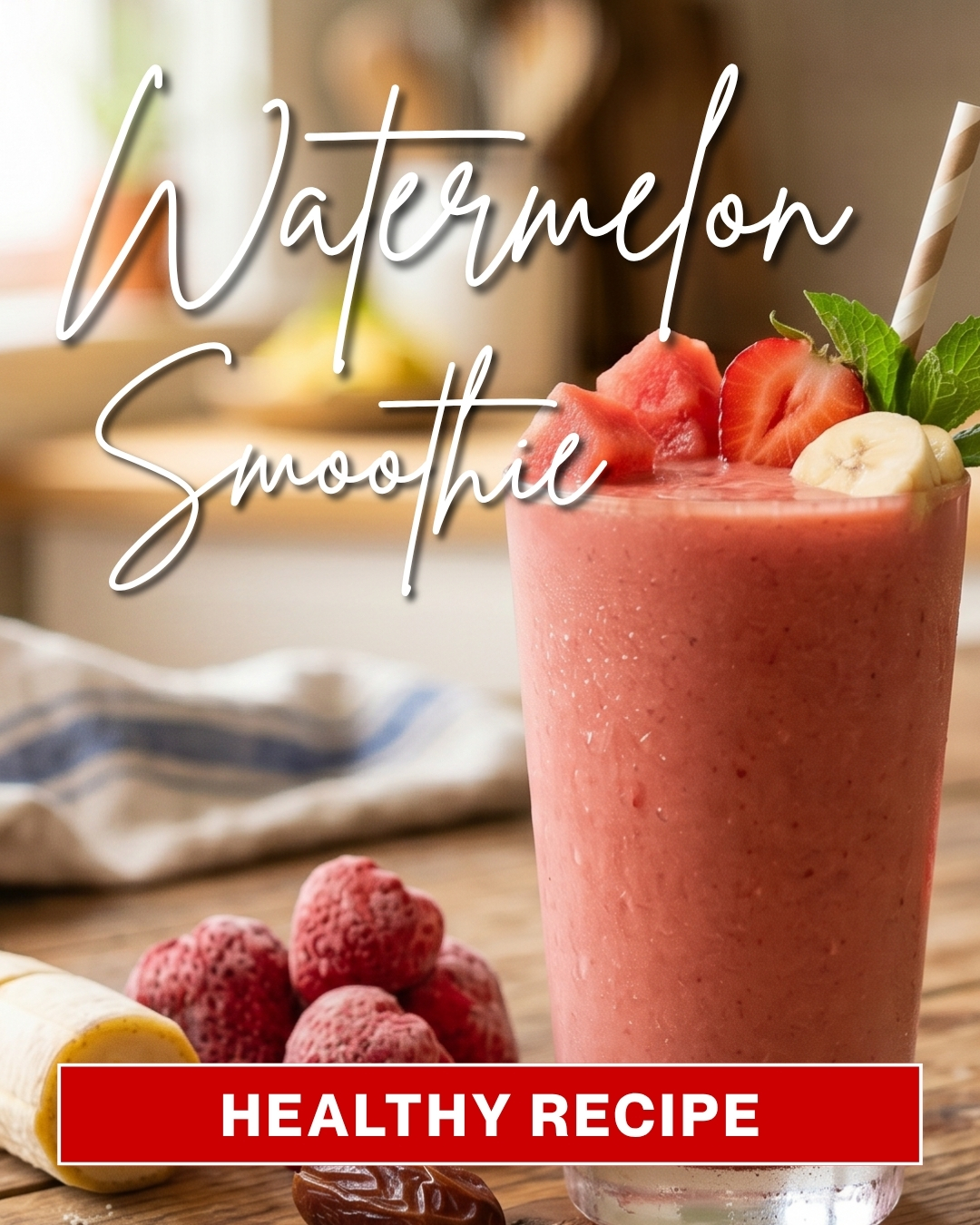 Senior-Friendly Watermelon Protein Smoothie for Hydration and Recovery