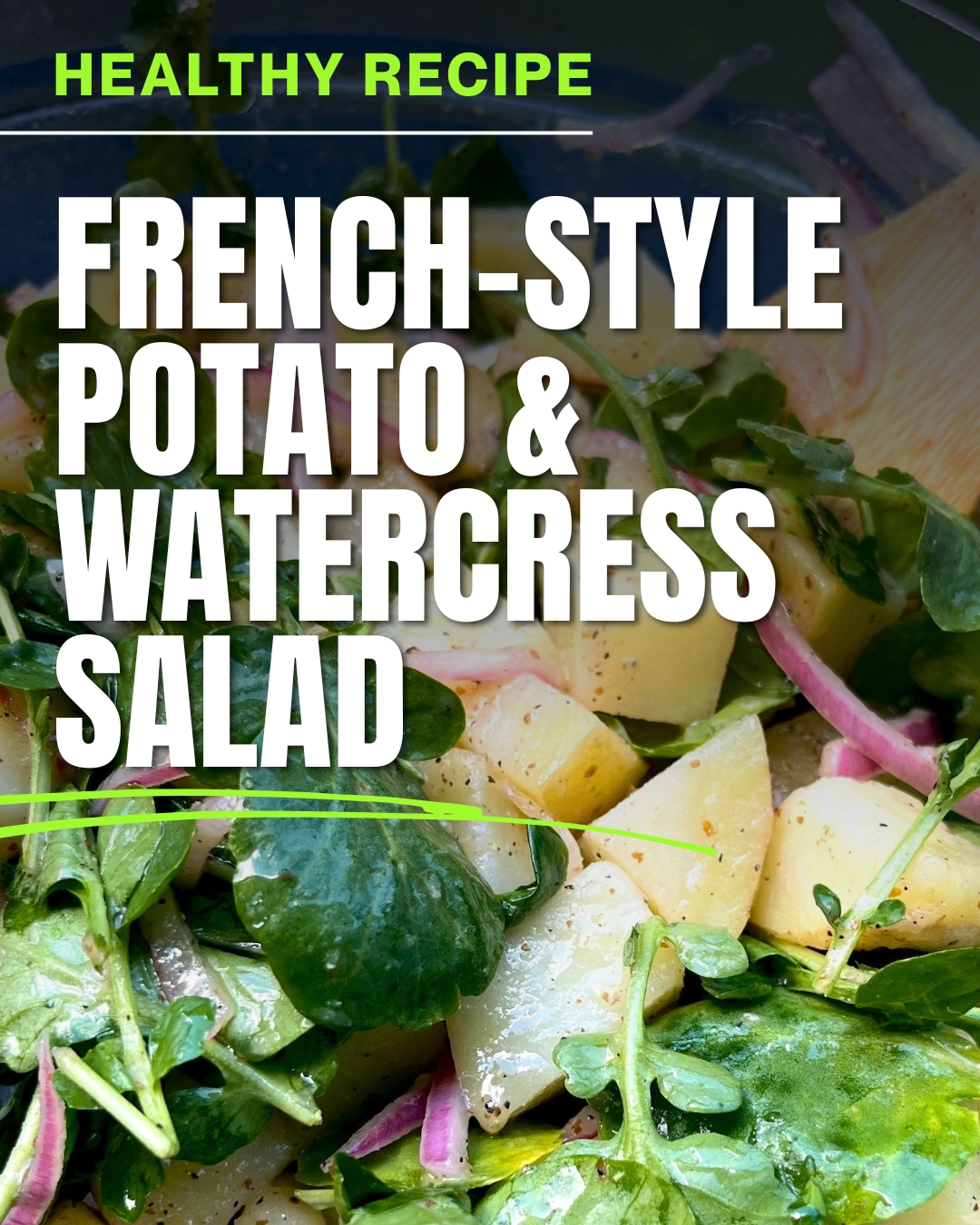 Healthy Recipe for Seniors: Potato and Watercress Salad