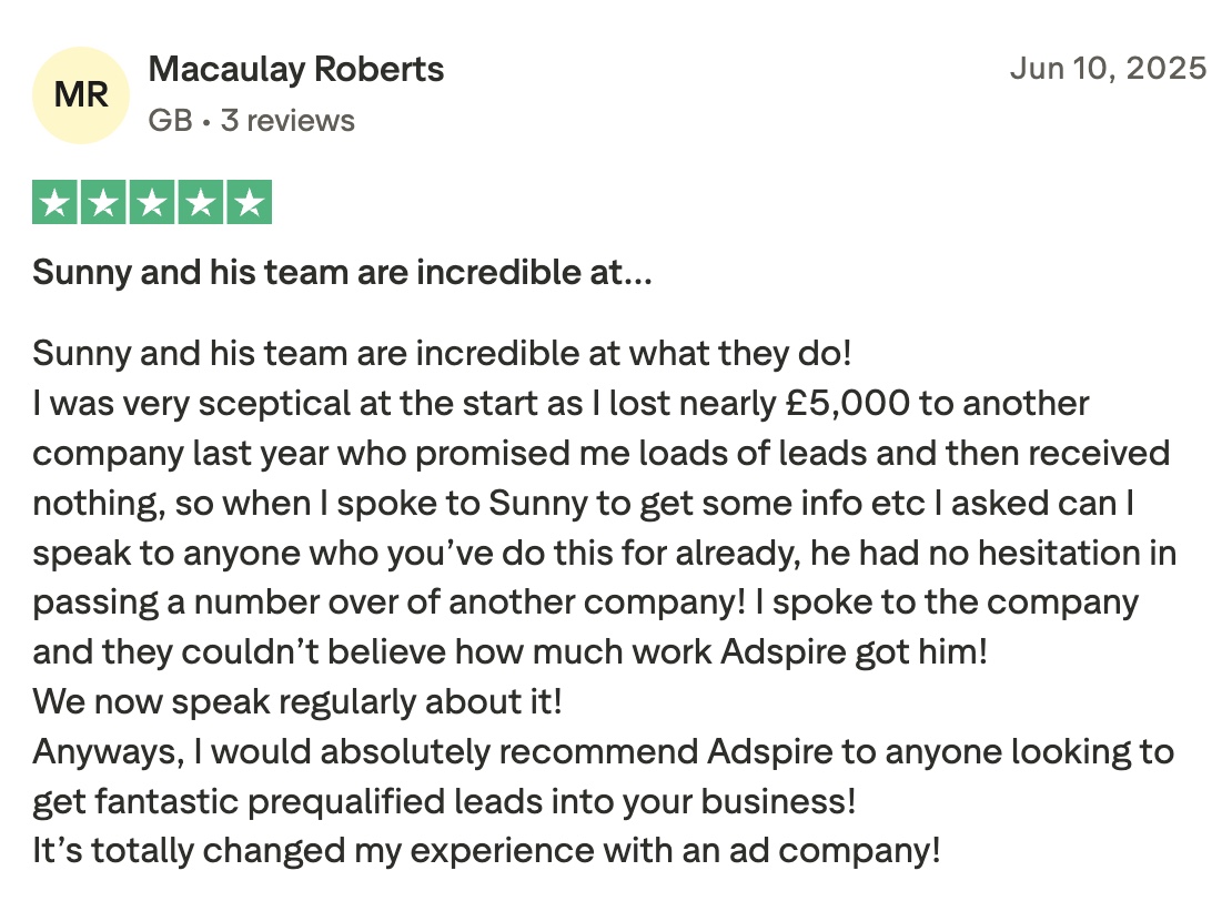 Trustpilot review