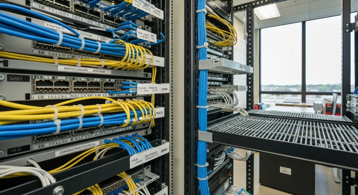 Data center server room cabling