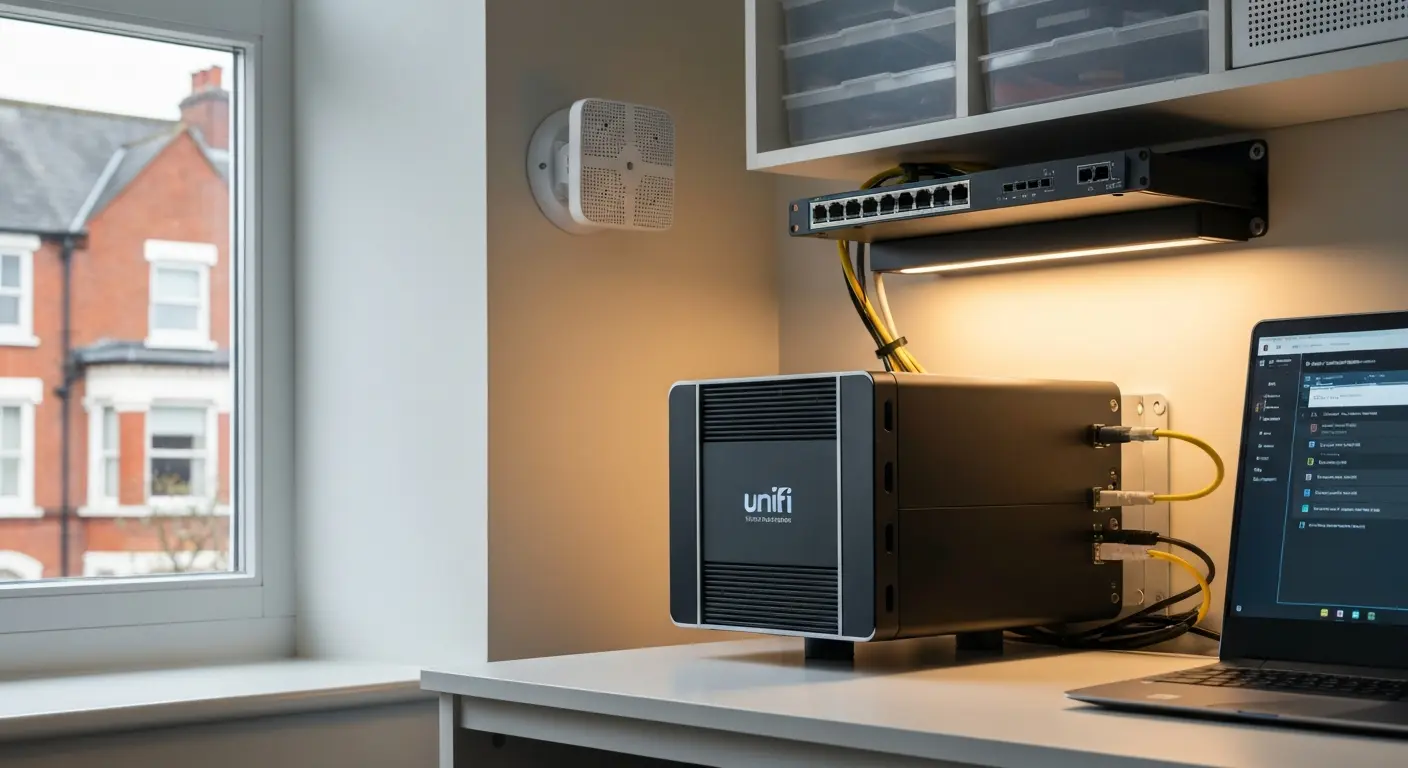UniFi network dashboard setup