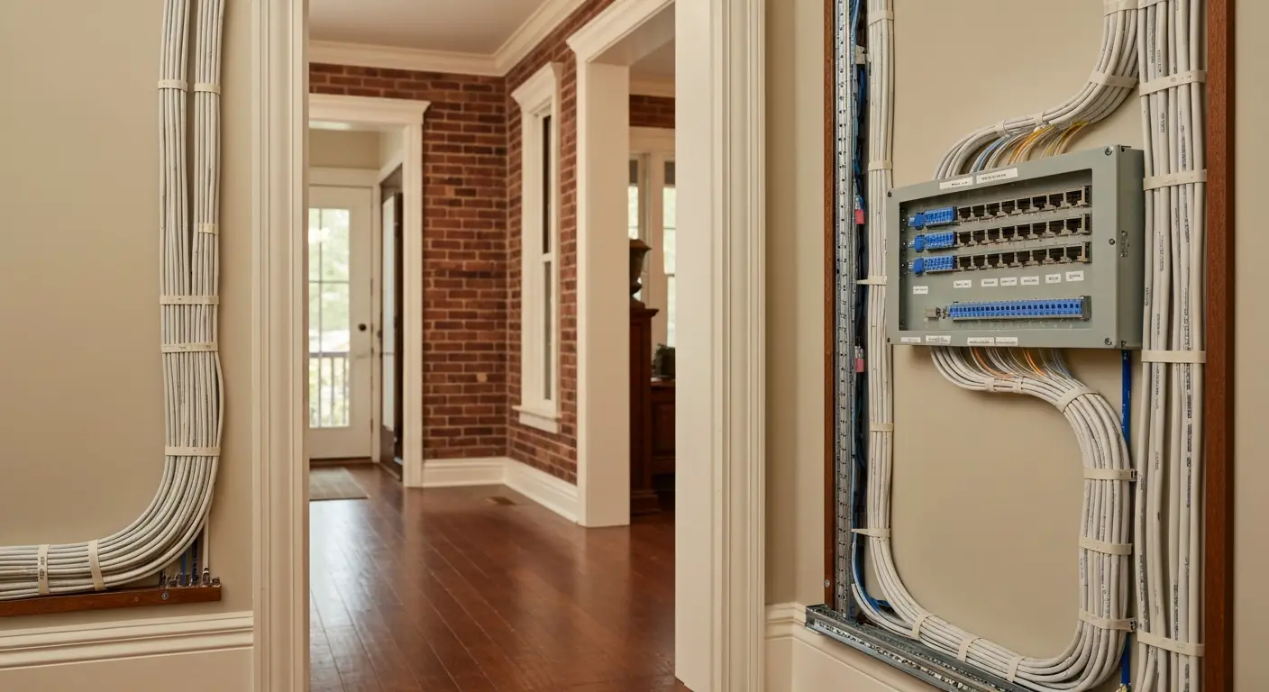 Structured cabling in Chesterfield residence