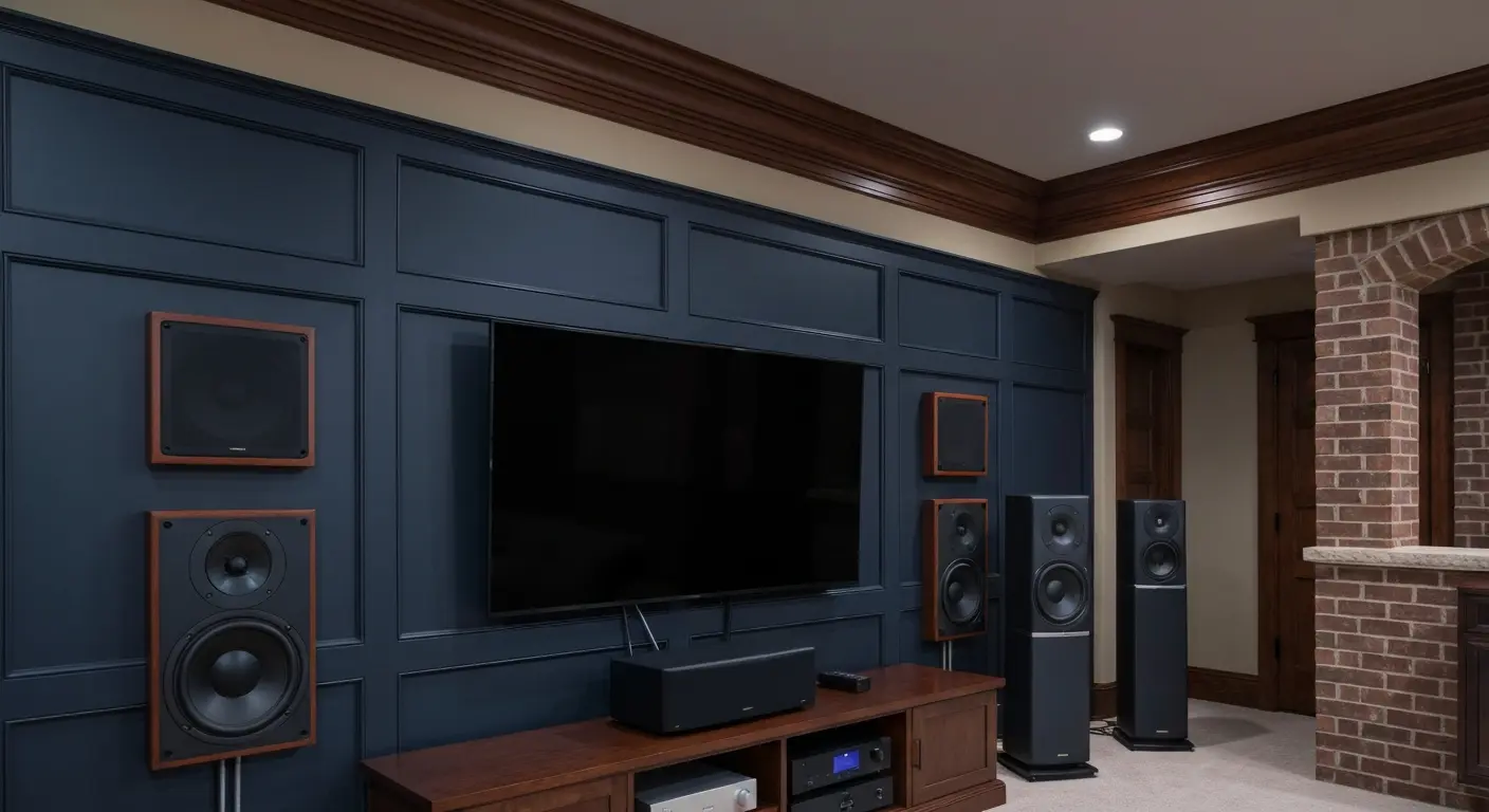 Home theater audio installation