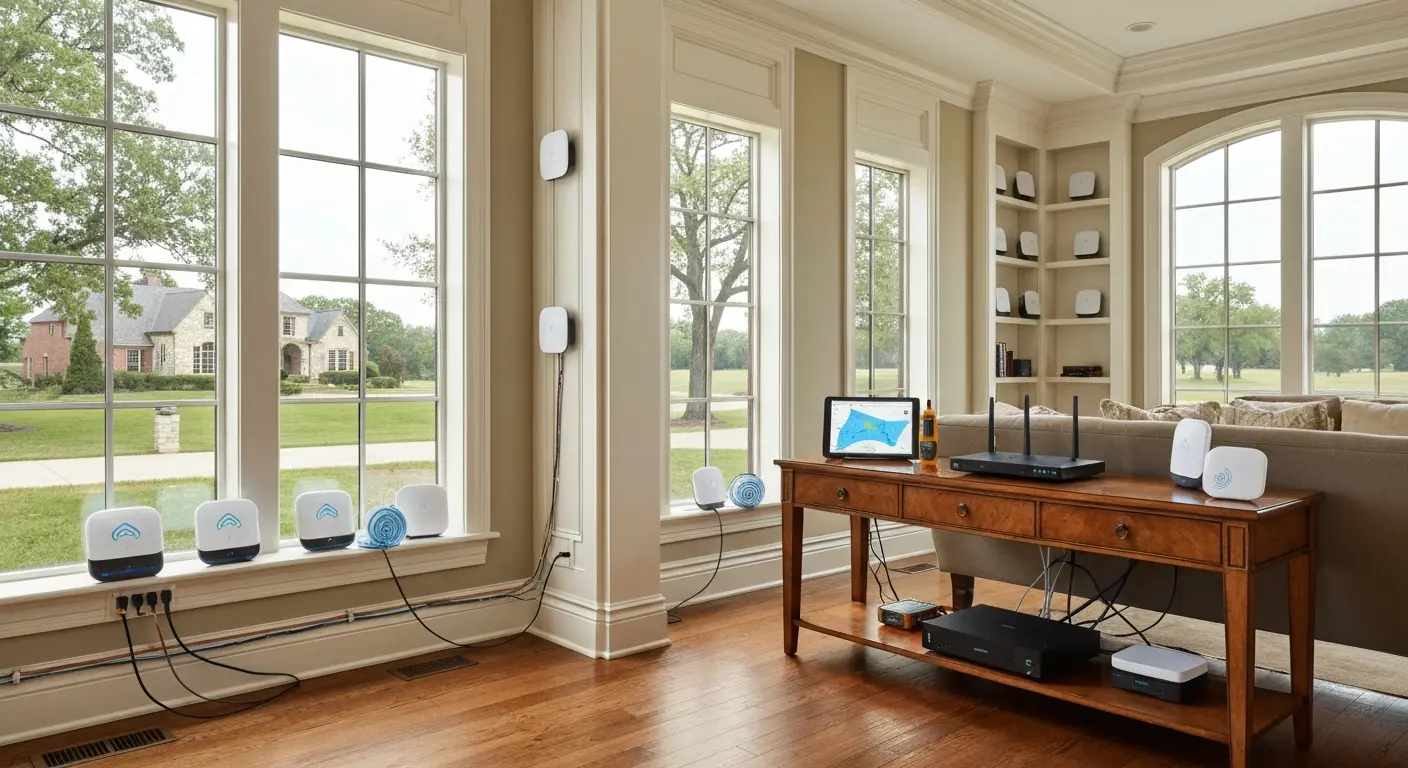 WiFi mesh network installation
