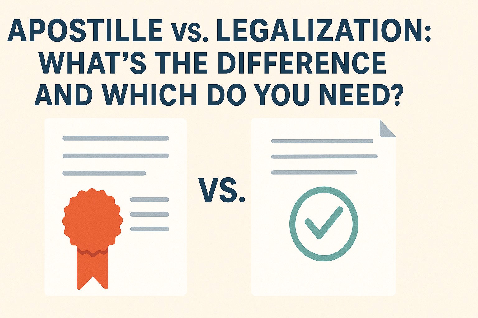 Apostille vs. Embassy Legalization