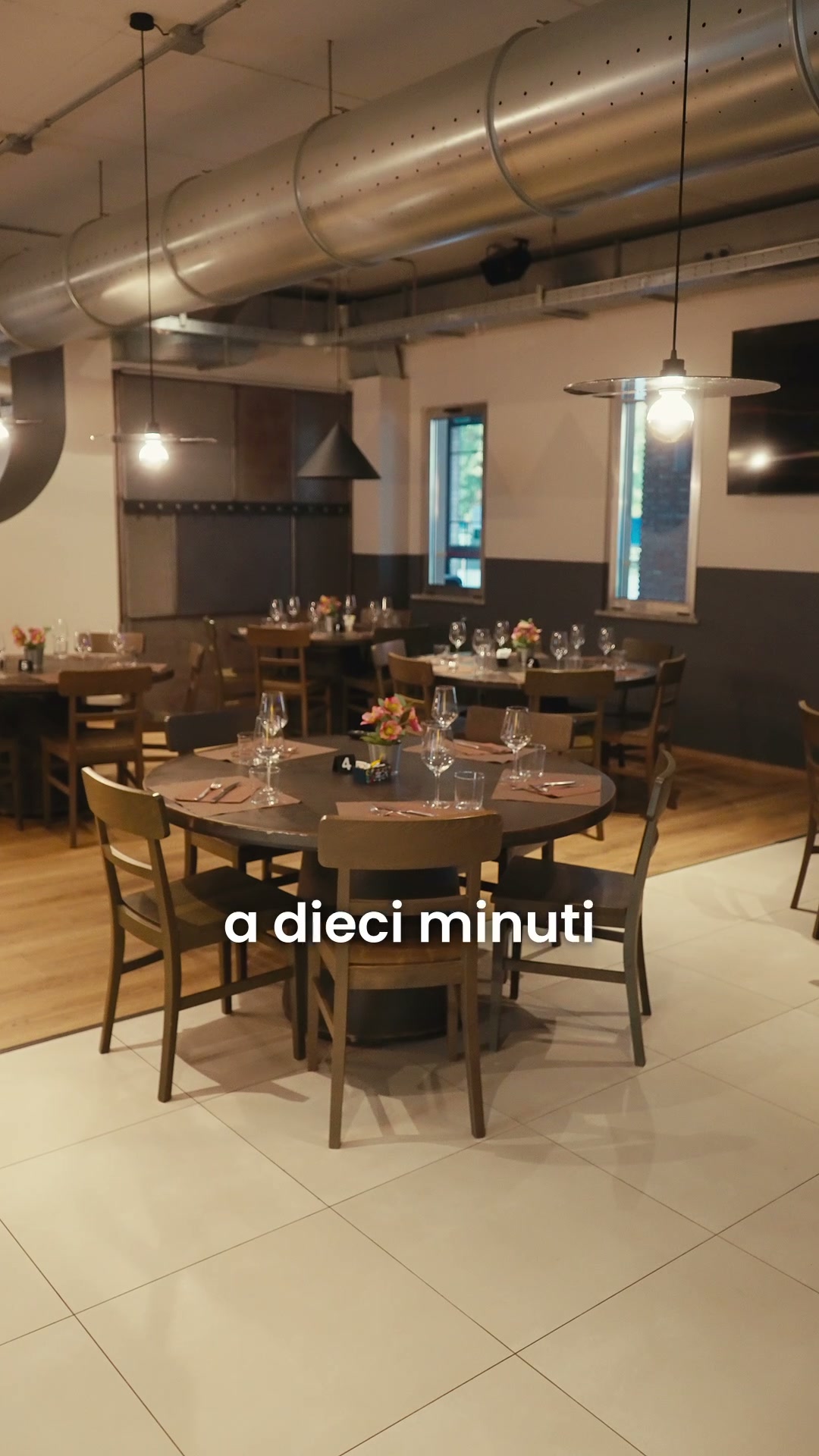 La sala del ristorante La Pergola