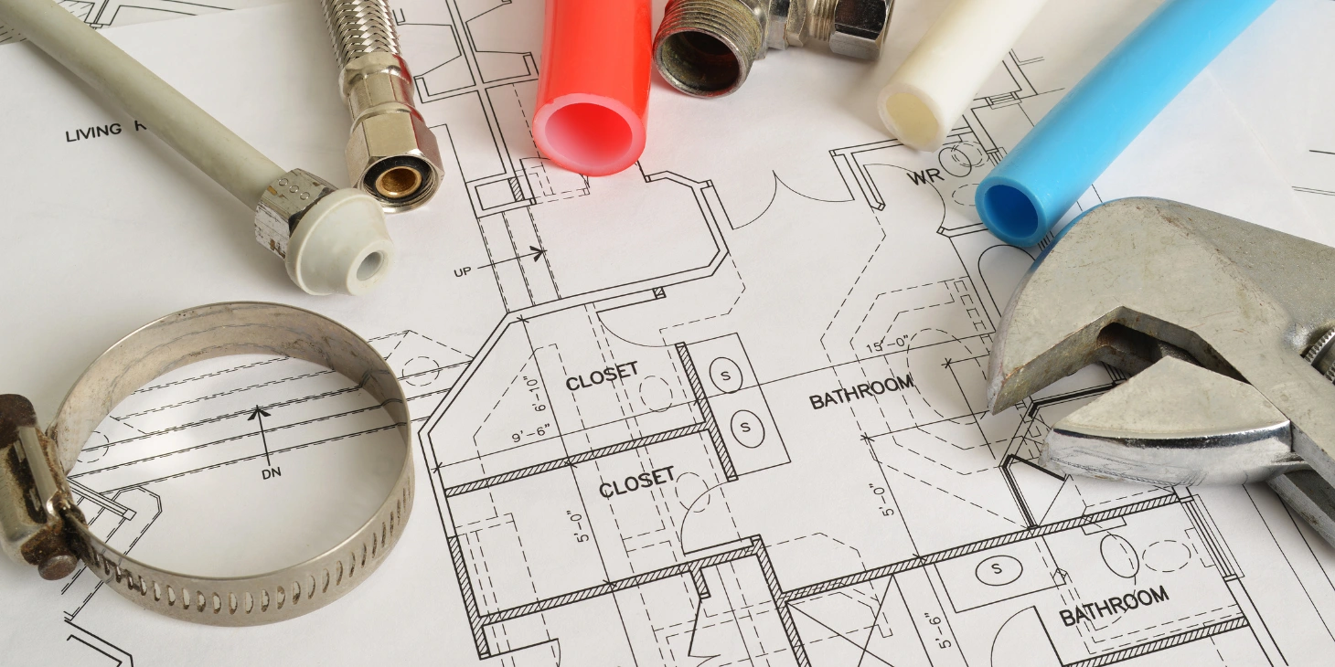 Plumbing planning of a home in Surrey, UK