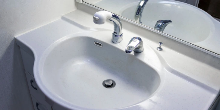 A newly fitted sink A newly fitted sink