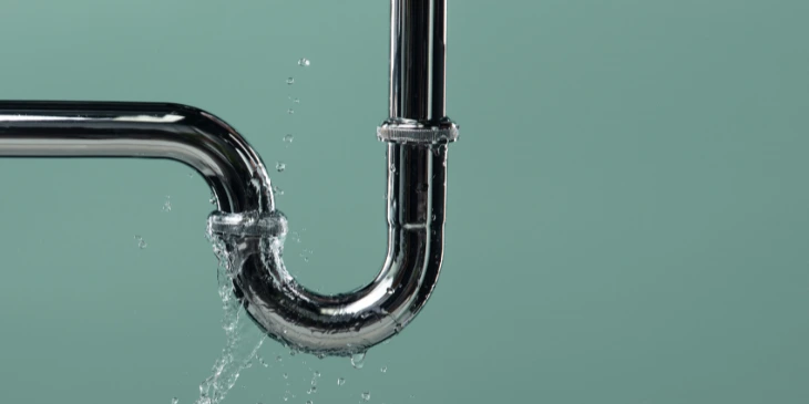 A P-trap pipe A P-trap pipe