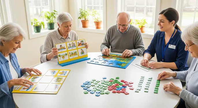 Demenz Training – Puzzle und Wortspiel