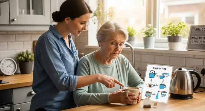 Demenz oder Alzheimer – ruhige Orientierung im Alltag