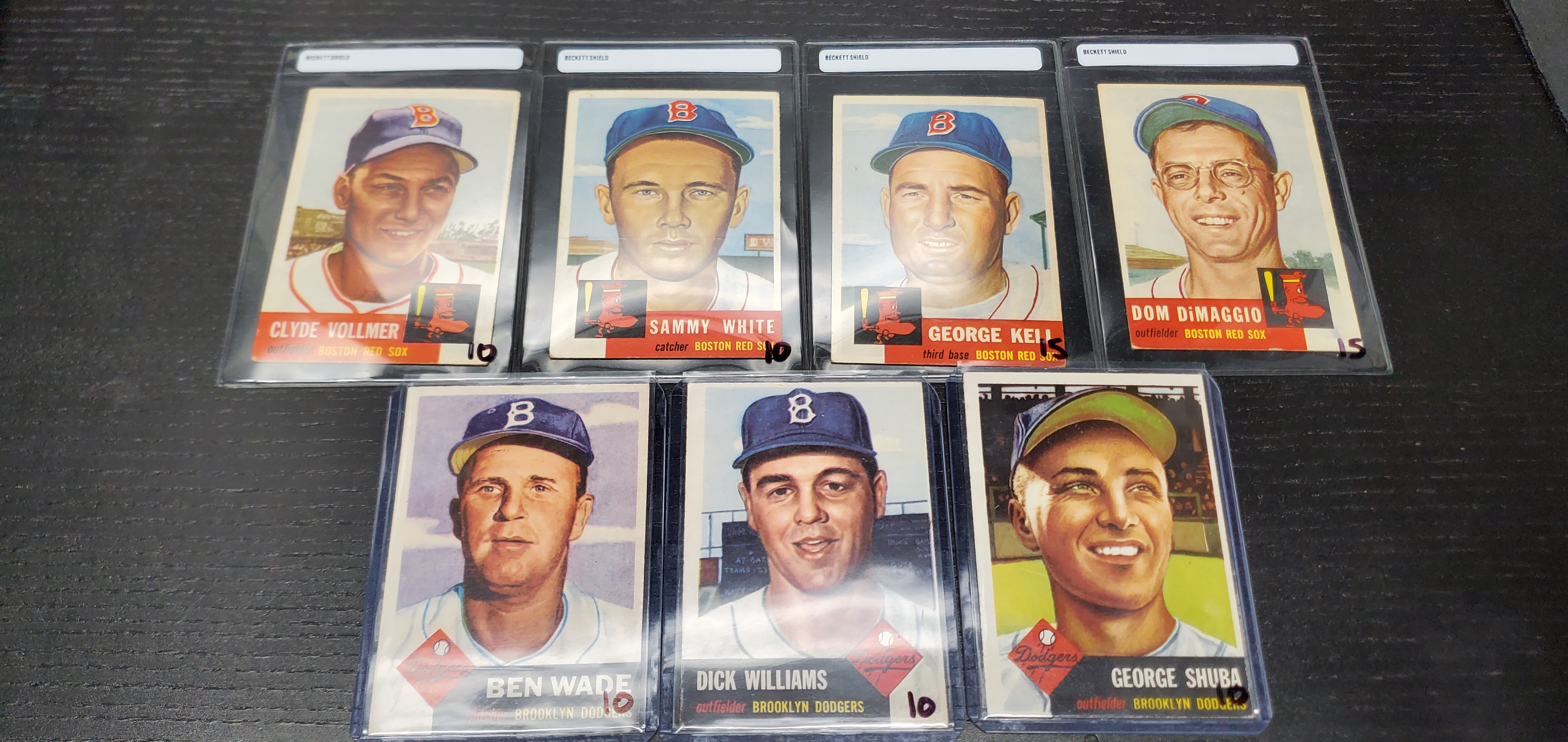 Other 1953 Topps cards in graded holders