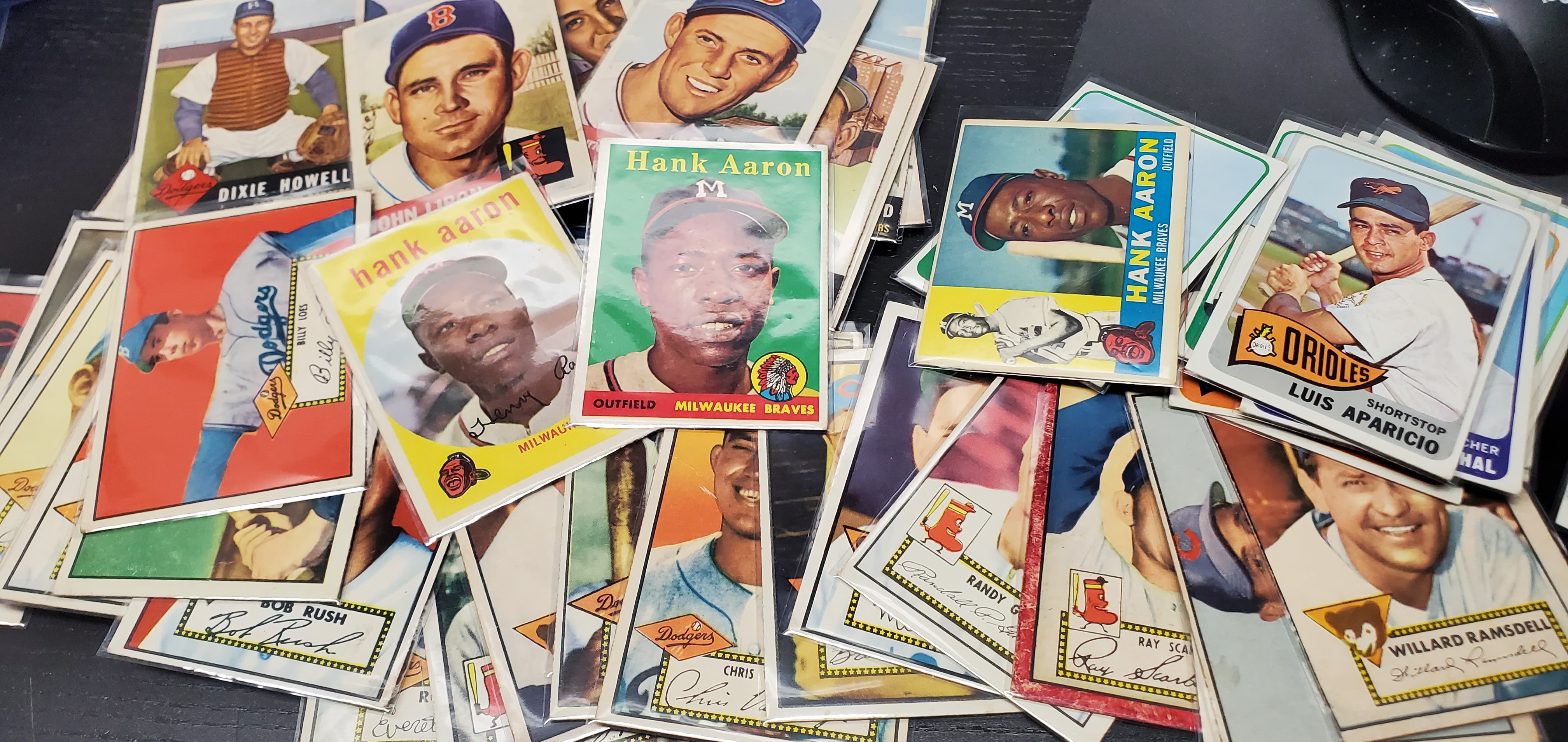 Hank Aaron and 60s cards