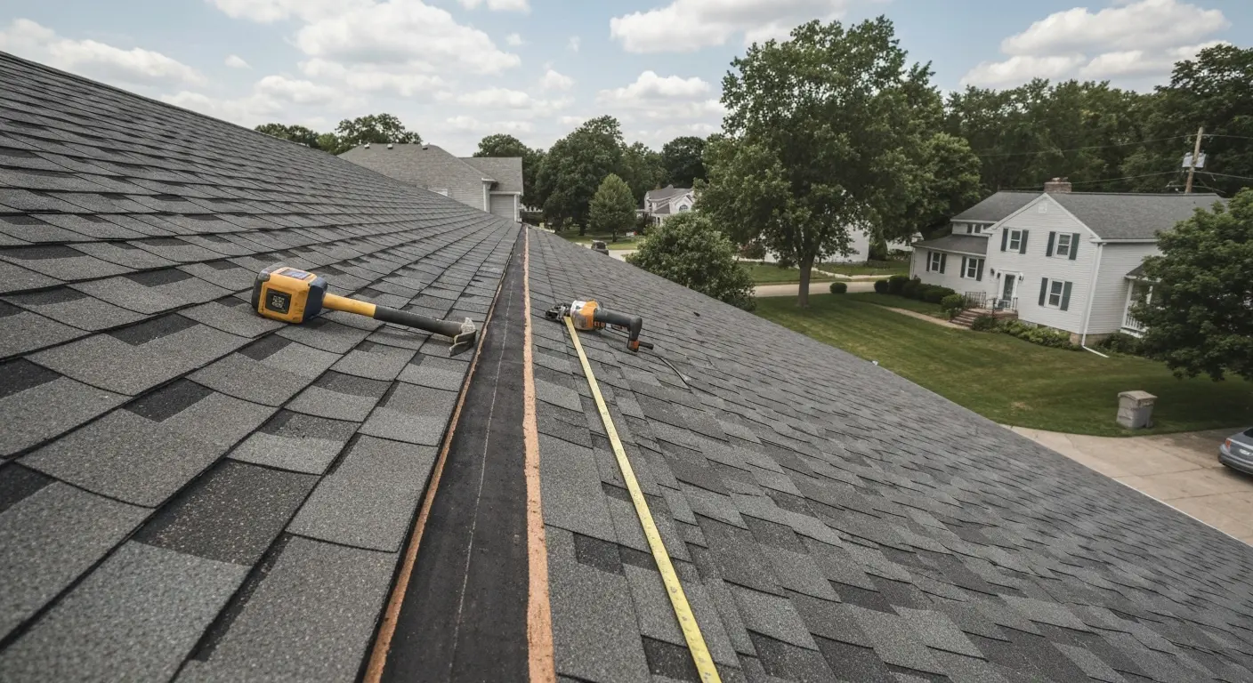 Roof repair work