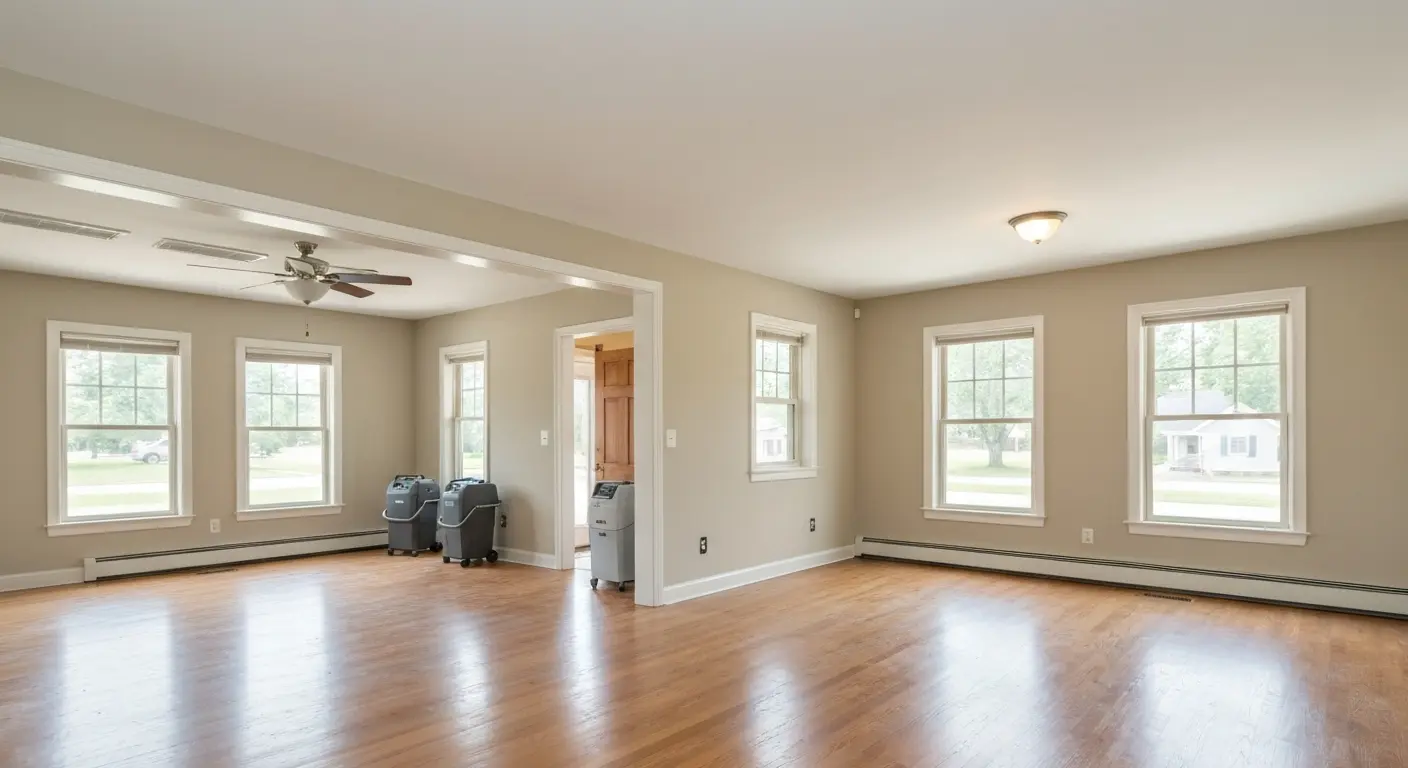 Fire damage restoration work