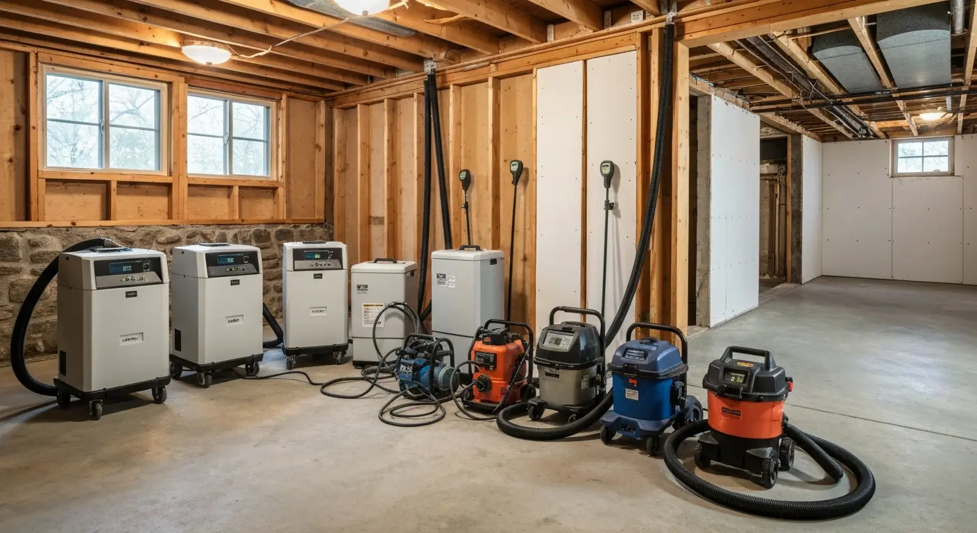 Spring water damage restoration preparation