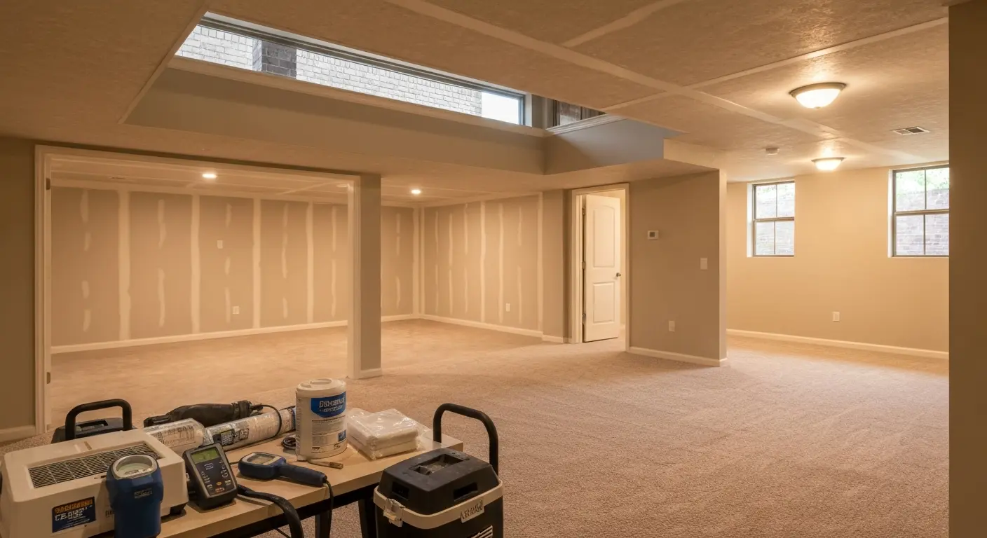 Basement flood restoration