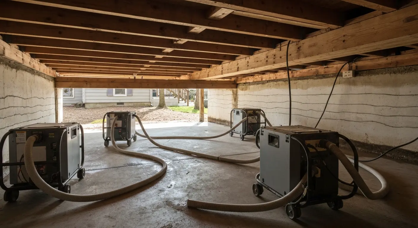Flood damage restoration