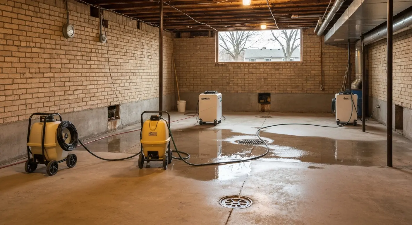 Sewage cleanup and disinfection