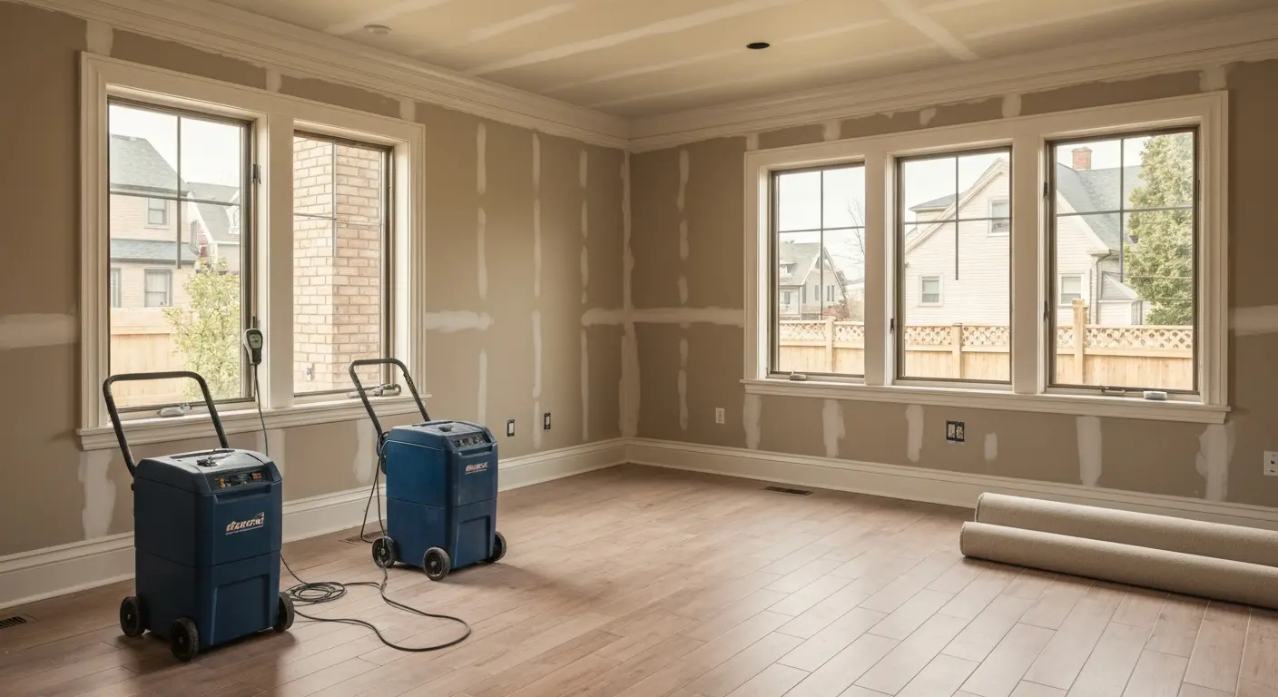 Flood damage restoration after heavy rain