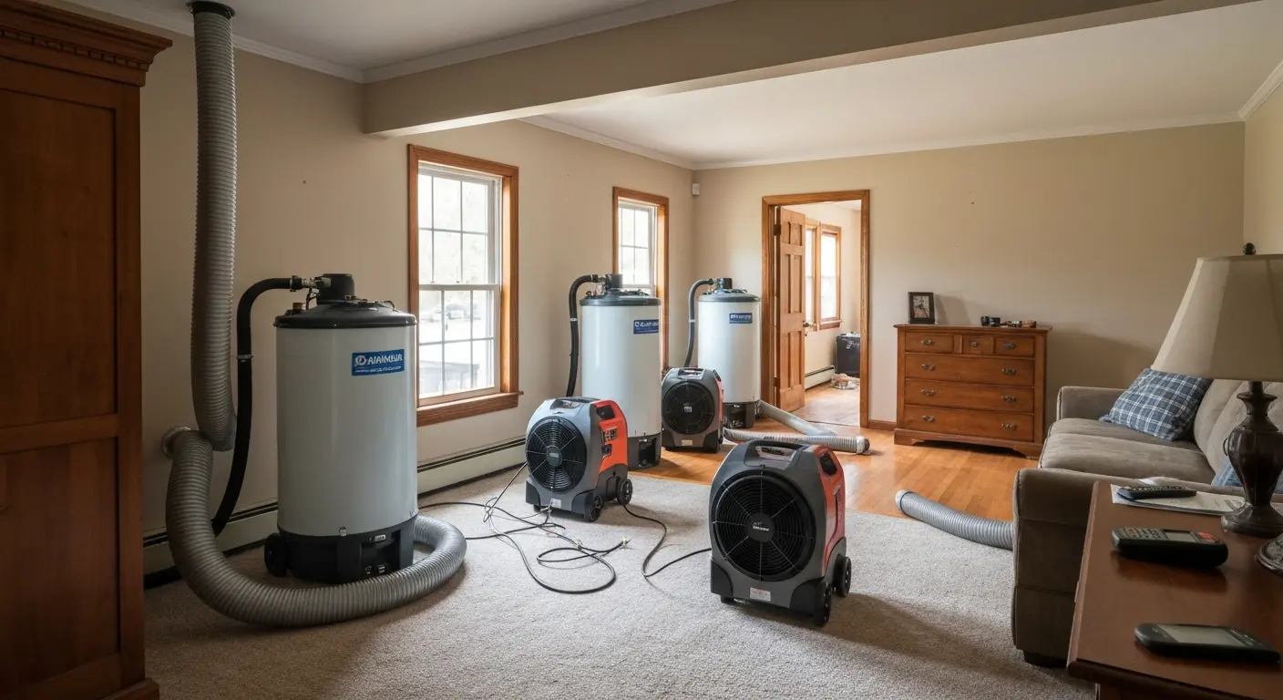 Dehumidification and air movement equipment
