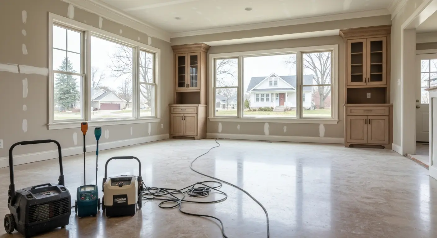 Flood damage restoration