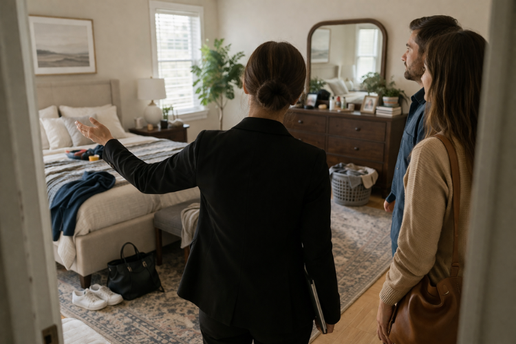 leaving clutter in rooms during showing leaving clutter in rooms during showing