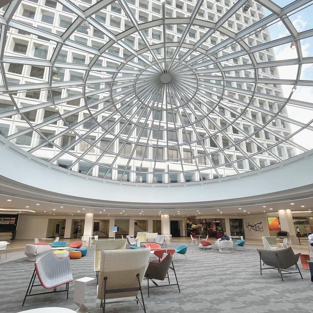 Greenway Plaza glass dome in Upper Kirby