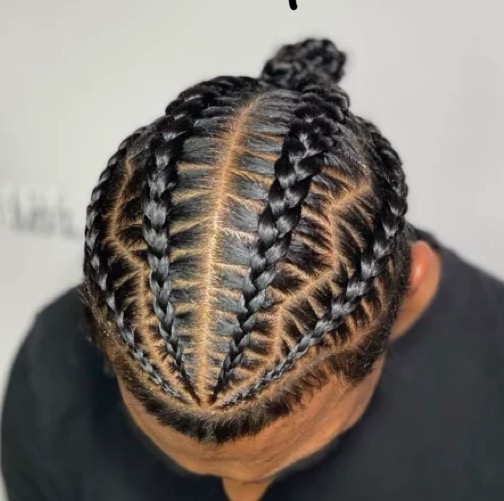 Men's cornrows custom design