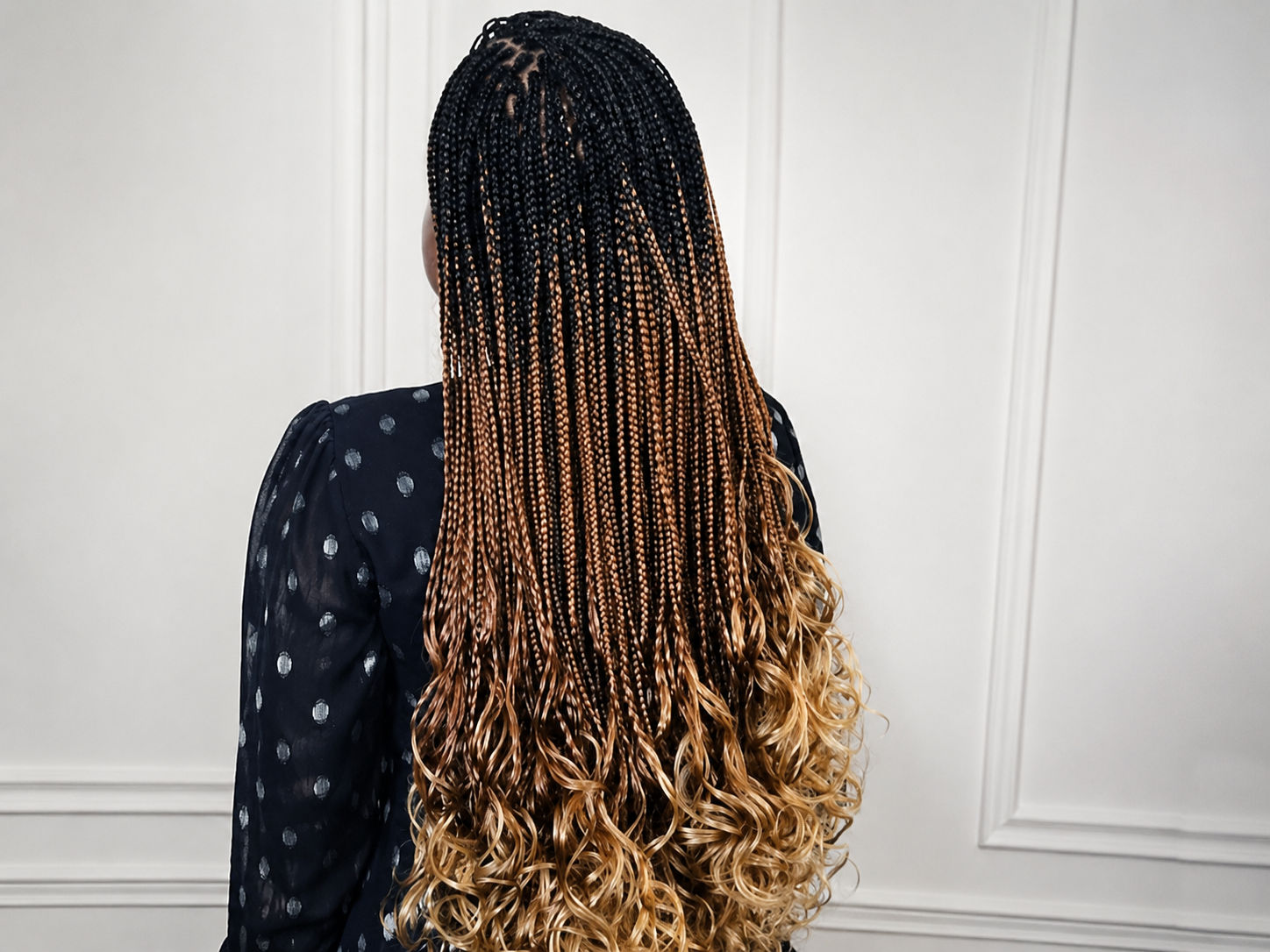Fulani braids medium size with beads