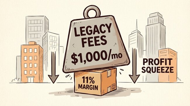 property management systems - legacy fees