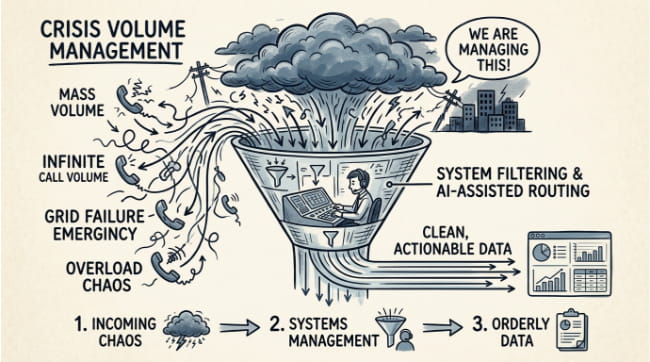 Voice AI Stops the False Alarm Drain for Australian Utilities - crisis volume management