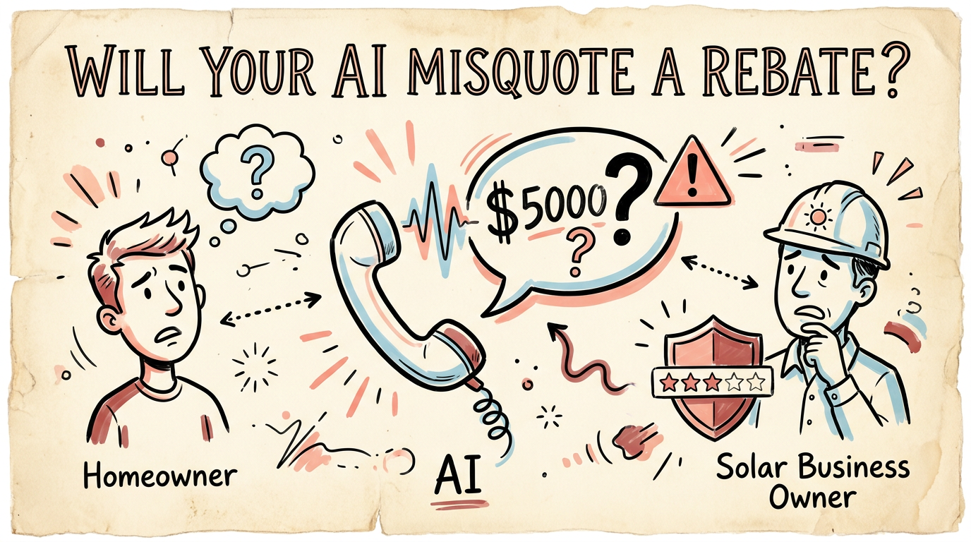 Will Your AI Agent Misquote A Rebate? What Brand-Safe Solar Voice AI Actually Looks Like