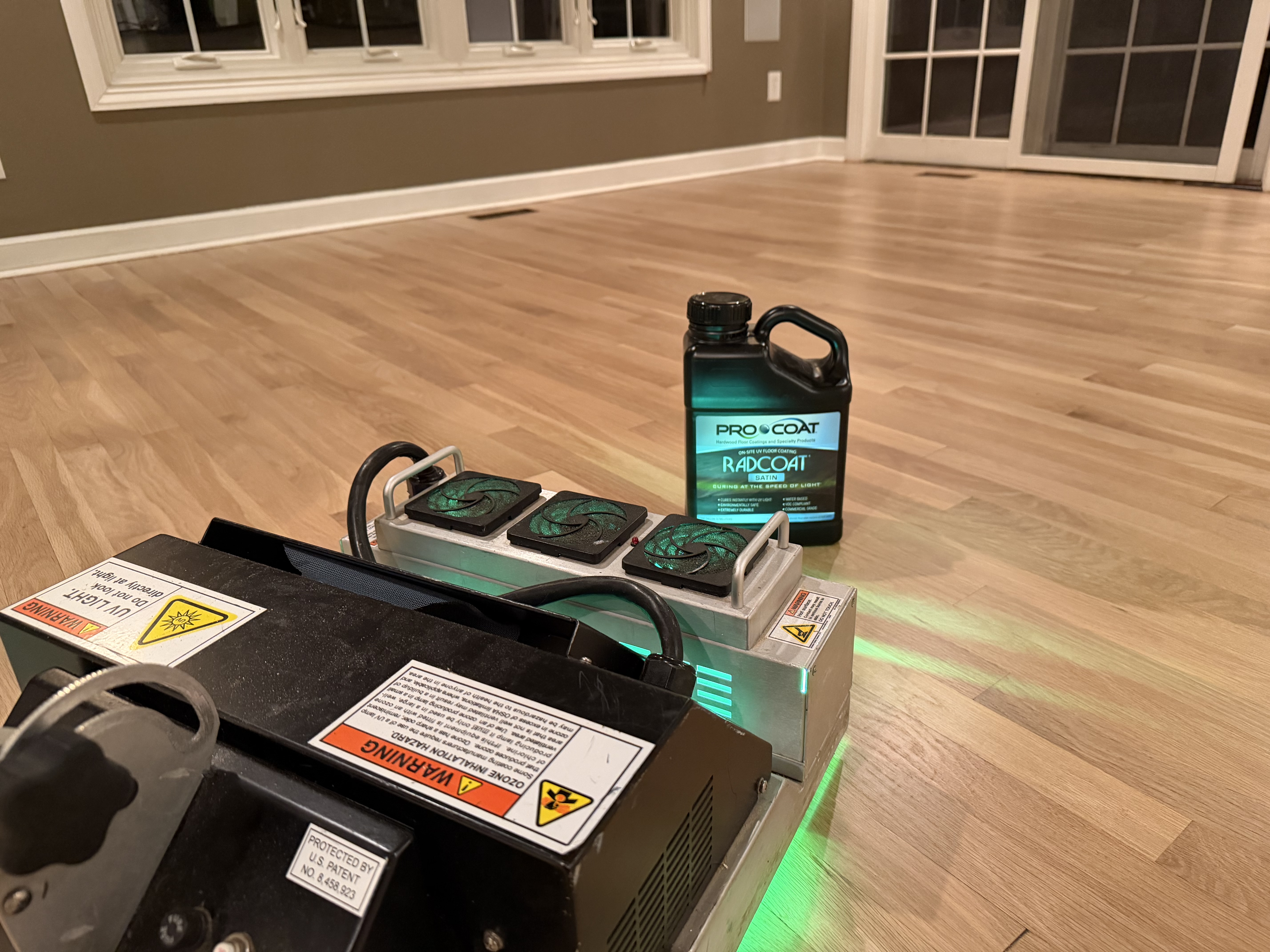 Uv cured hardwood floors