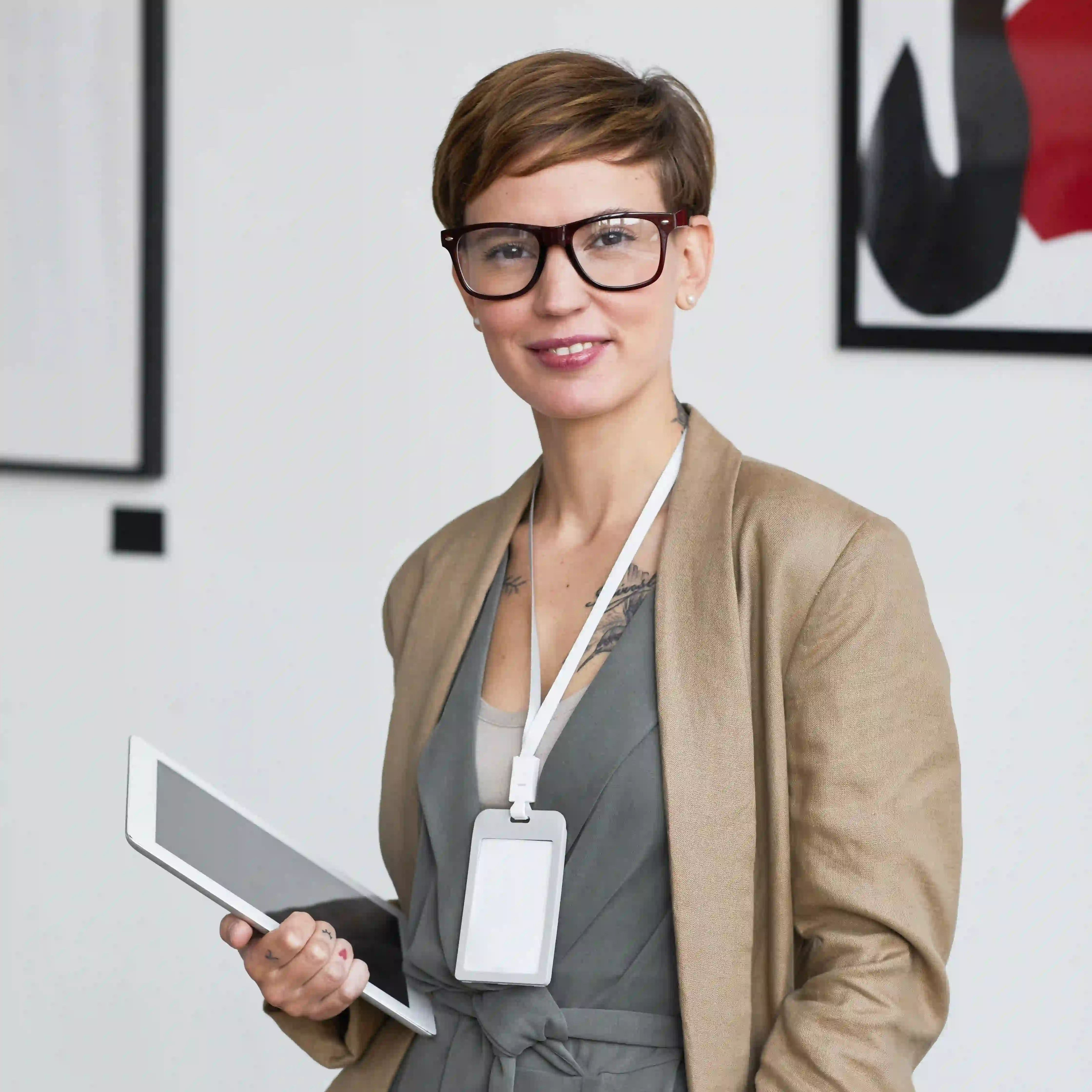 Doctor talking to patient in an office.